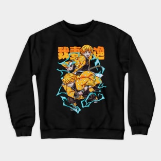 Zenitsu Agatsuma Kimetsu no Yaiba Crewneck Sweatshirt